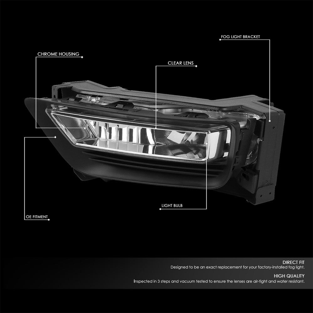 Front Bumper Replace Left/Right Halogen Fog Light w/Switch For 13-15 Altima