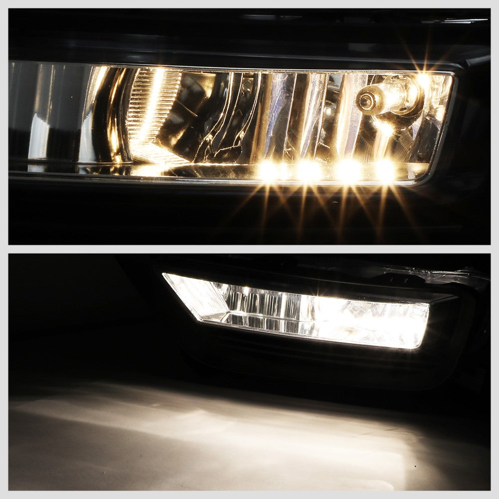 Front Bumper Replace Left/Right Halogen Fog Light w/Switch For 13-15 Altima