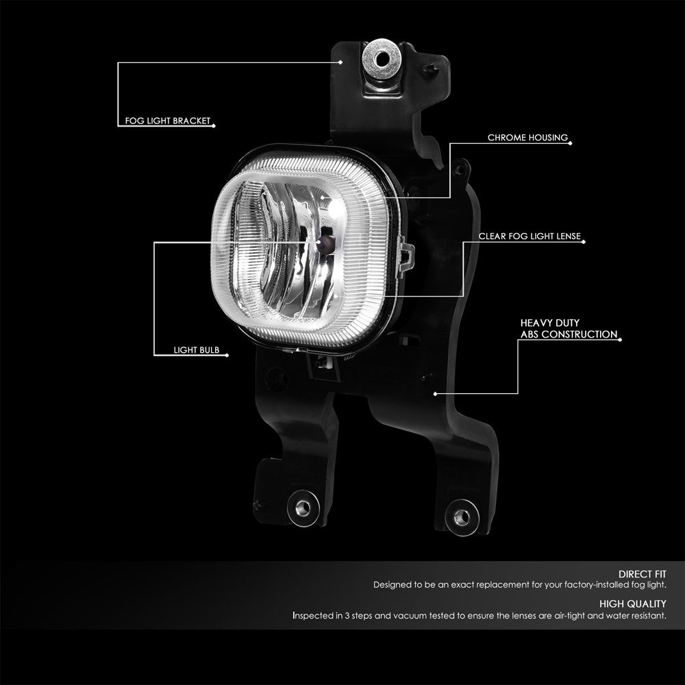Front Bumper Replace Left/Right Halogen Fog Light H10 Bulb For 08-10 F-250 SD
