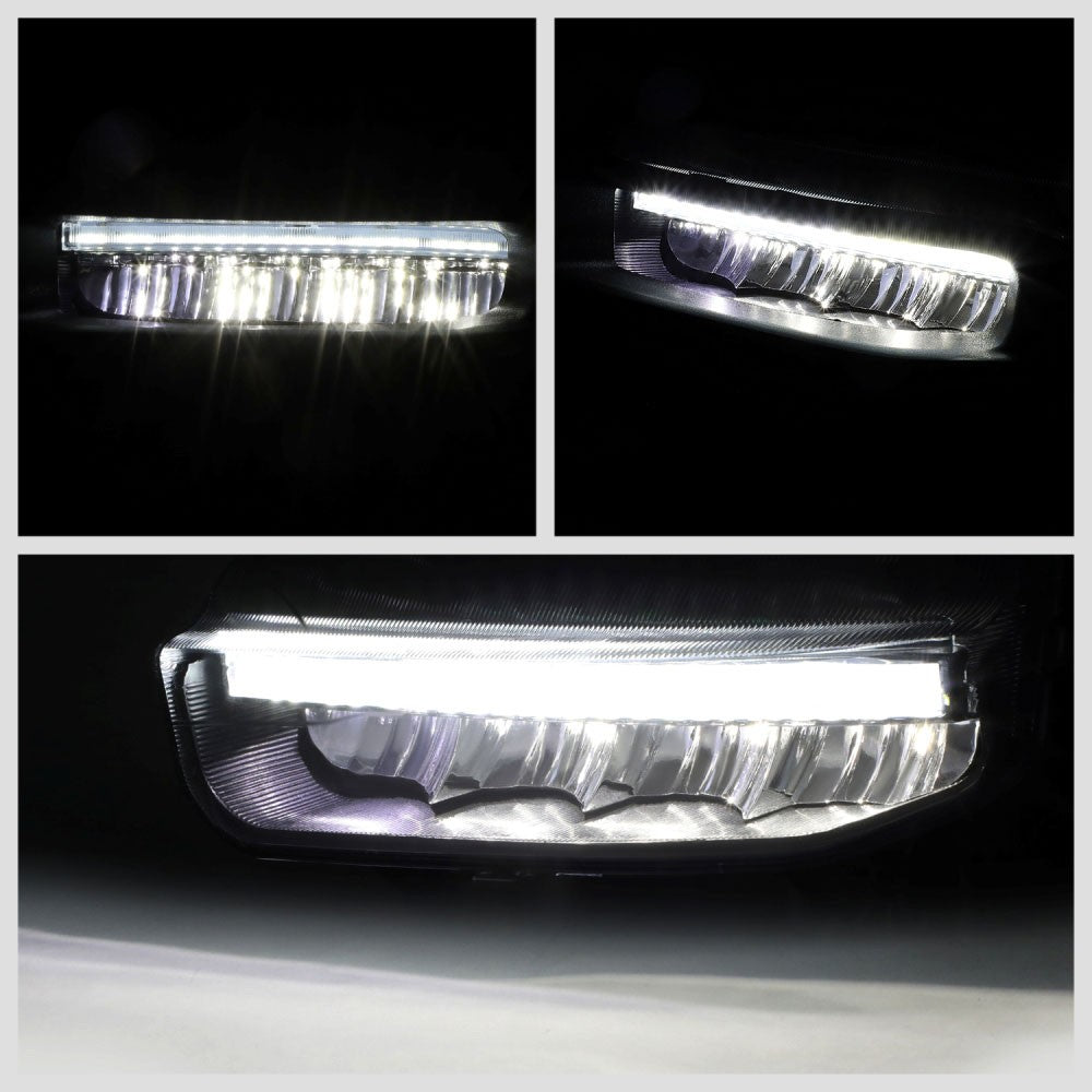 Clear Lens LED Front Bumper Fog Light Lamps+DRL Bar w/Switch For 19-22 Ram 1500 (DT 5th)