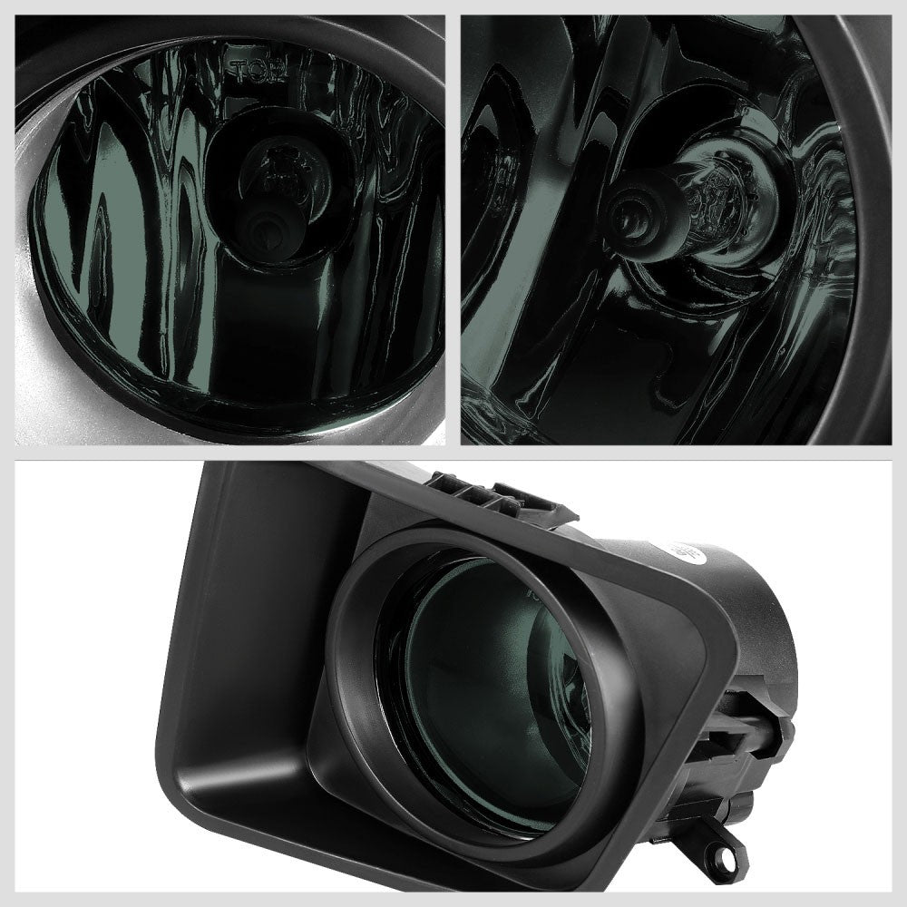 Smoked Lens Front Bumper Fog Light Lamps +Switch For 14-21 Toyota Tundra (XK50)