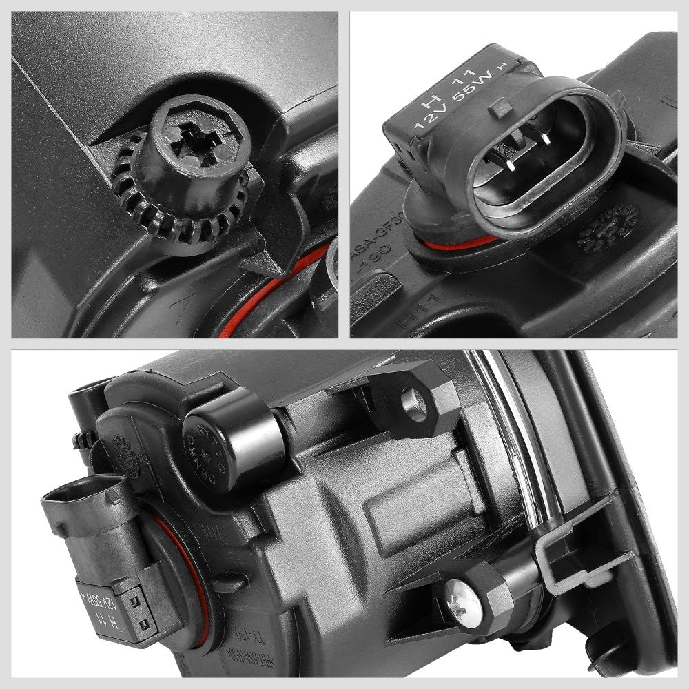 Smoked Lens Front Bumper Fog Light Lamps +Switch For 14-21 Toyota Tundra (XK50)