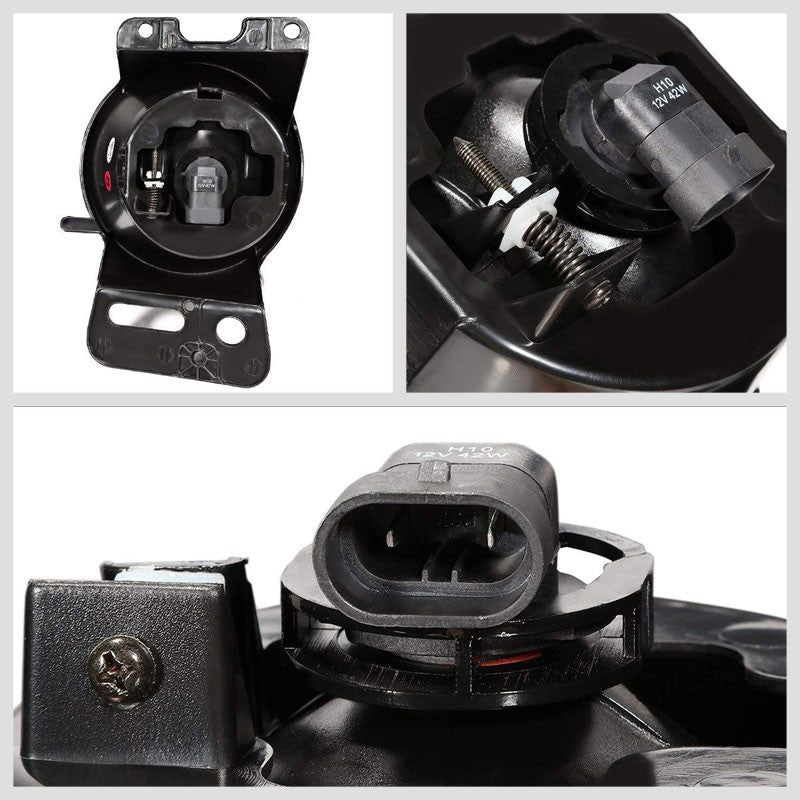 Front Bumper Driving Fog Light Lamp Kit Bezel+Bulbs Amber Lens For 06-08 Mark LT