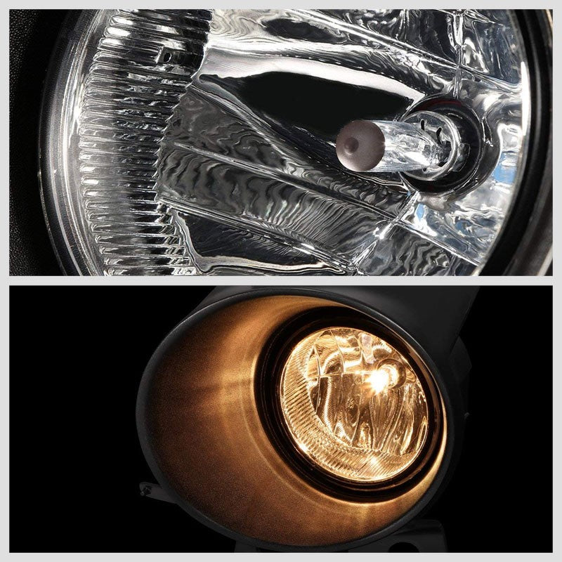 Front Bumper Driving Fog Light Lamp Kit Bezel+Bulbs Clear Lens For 06-08 Mark LT