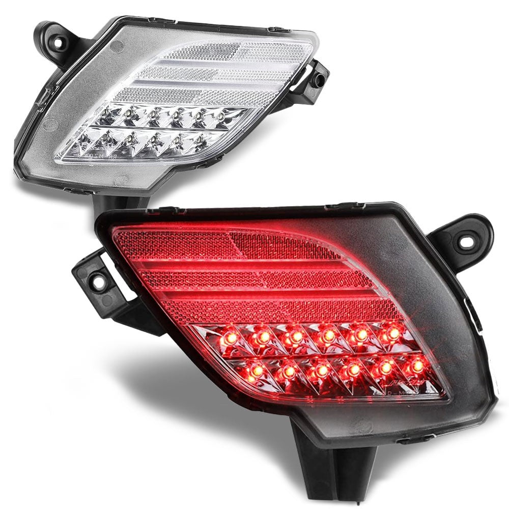 Clear Lens Rear LED DRL/Brake Light/Turn Signal Bumper Light For 13-16 CX-5 KE