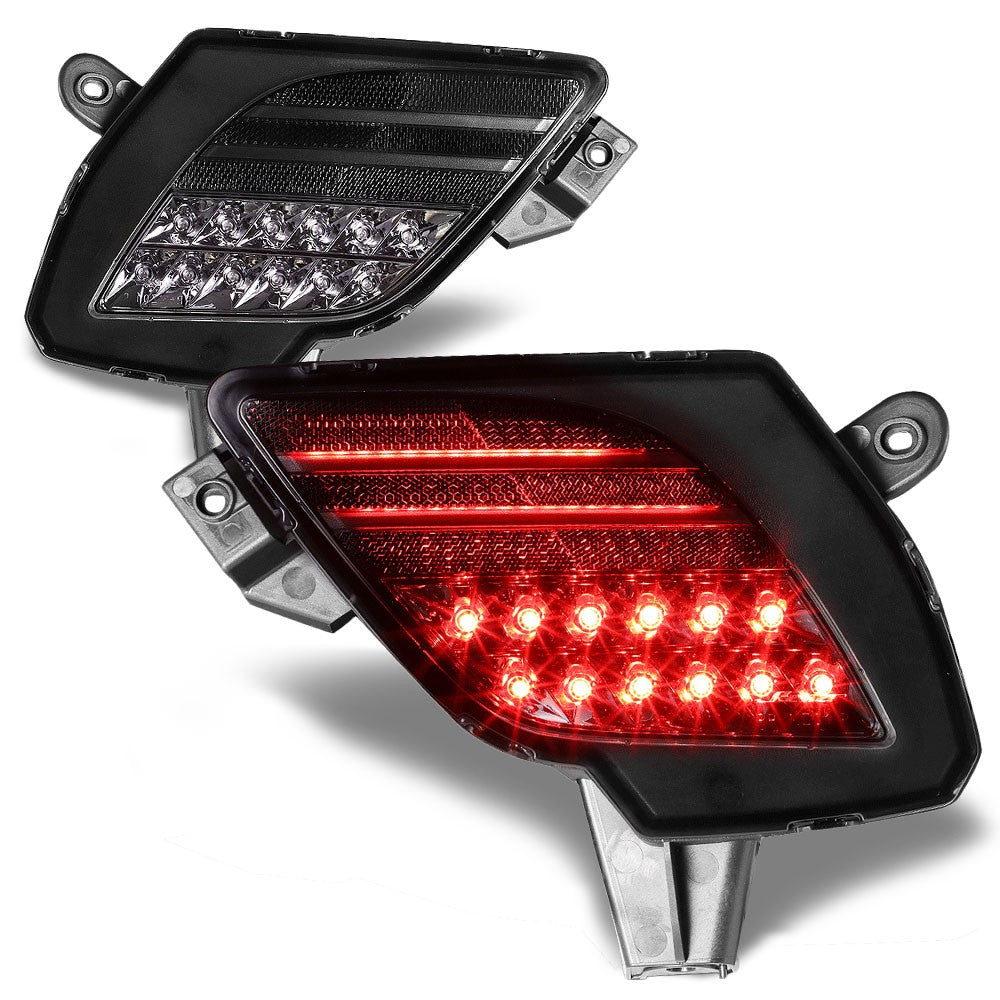 Smoke Lens Rear LED DRL/Brake Light/Turn Signal Bumper Light For 13-16 CX-5 KE