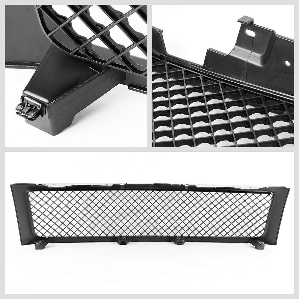 Glossy Black Badgeless Mesh Style Front Grille For 07-13 Silverado 1500
