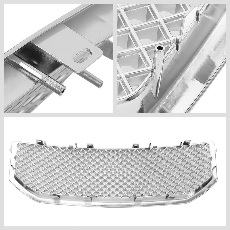 Chrome Diamond Mesh Style Replacement Grille For Dodge 07-10 Caliber PM/MK DOHC