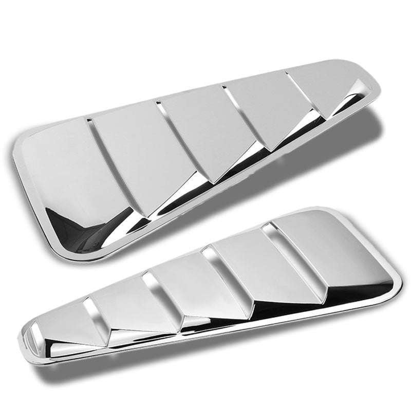 Chrome Vent Louver Replacement Side Window For 05-14 Mustang Coupe D2C V8/V6