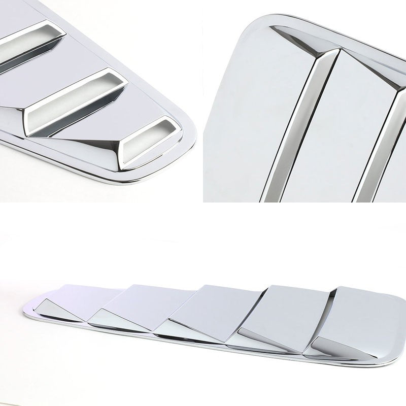 Chrome Vent Louver Replacement Side Window For 05-14 Mustang Coupe D2C V8/V6