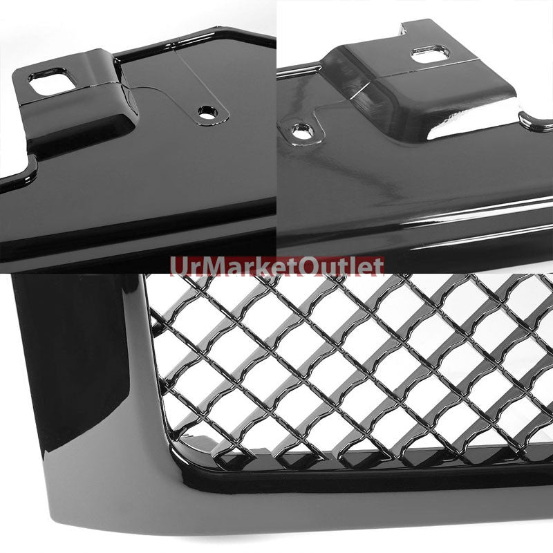 Black Diamond Mesh Style Front Grille For 07-13 Silverado 1500 GMT900 V6/V8