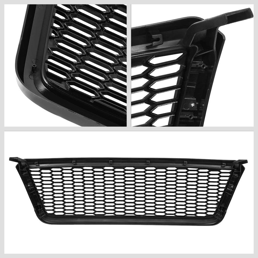 Glossy Black Badgeless Honeycomb Mesh Front Bumper Grille For 04-08 Ford F-150
