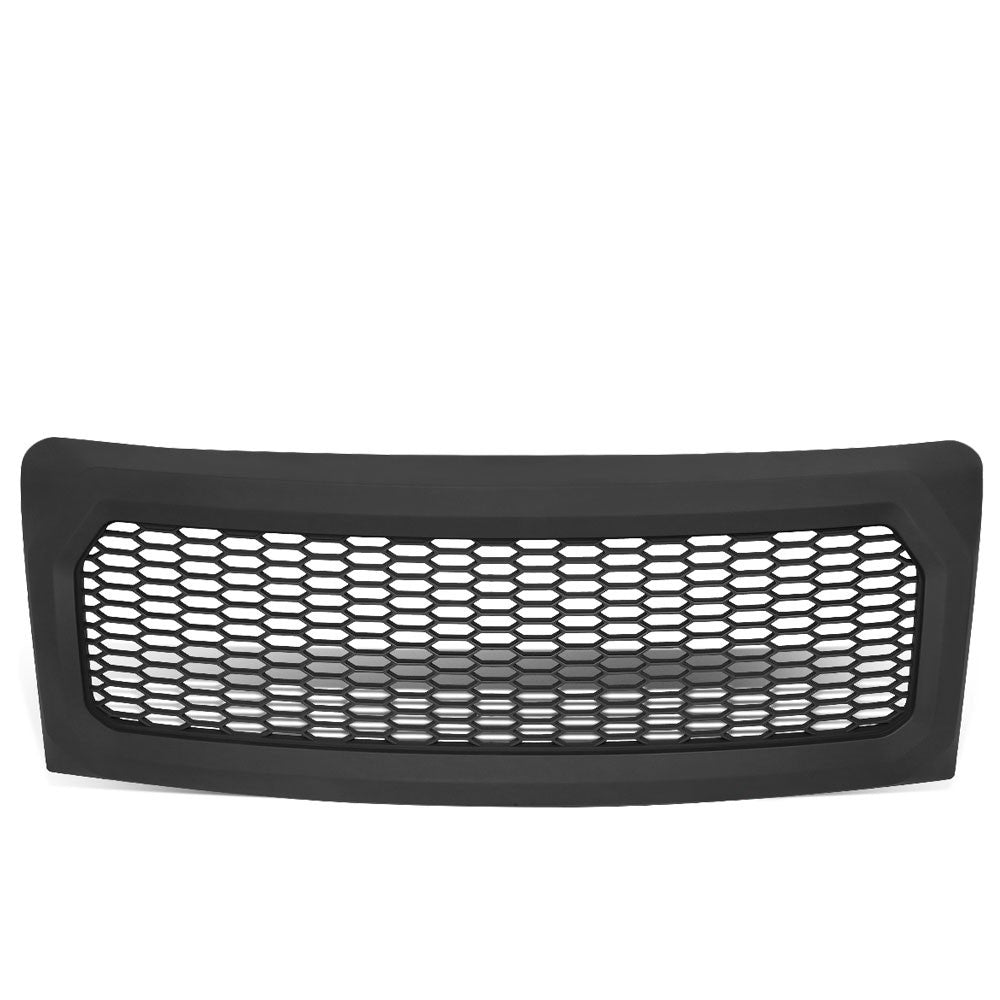 Black Matte Honeycomb Mesh Front Grille For 09-14 Ford F-150