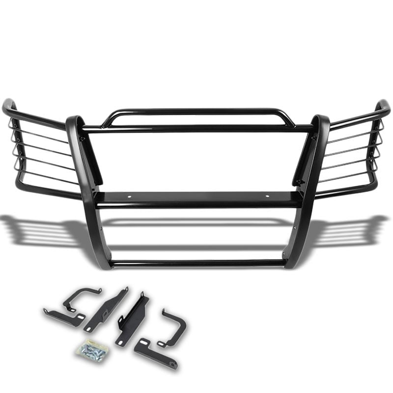 Black Mild Steel Front Bumper Brush Grill Guard For 03-06 Silverado 1500HD/2500