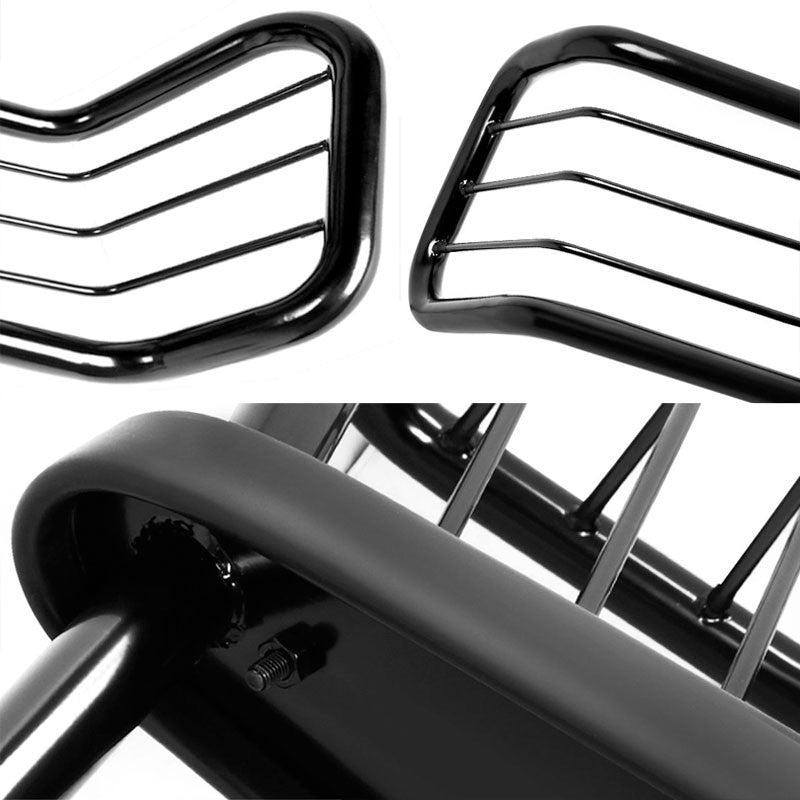 Black Mild Steel Front Bumper Brush Grill Guard For 07-13 Silverado 2500/3500/HD
