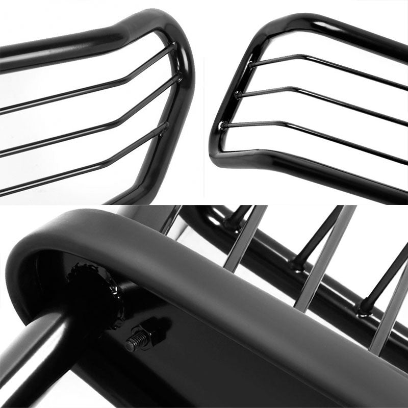 Black Mild Steel Full Front Bumper Grille Guard For 08-12 Nissan Pathfinder R51