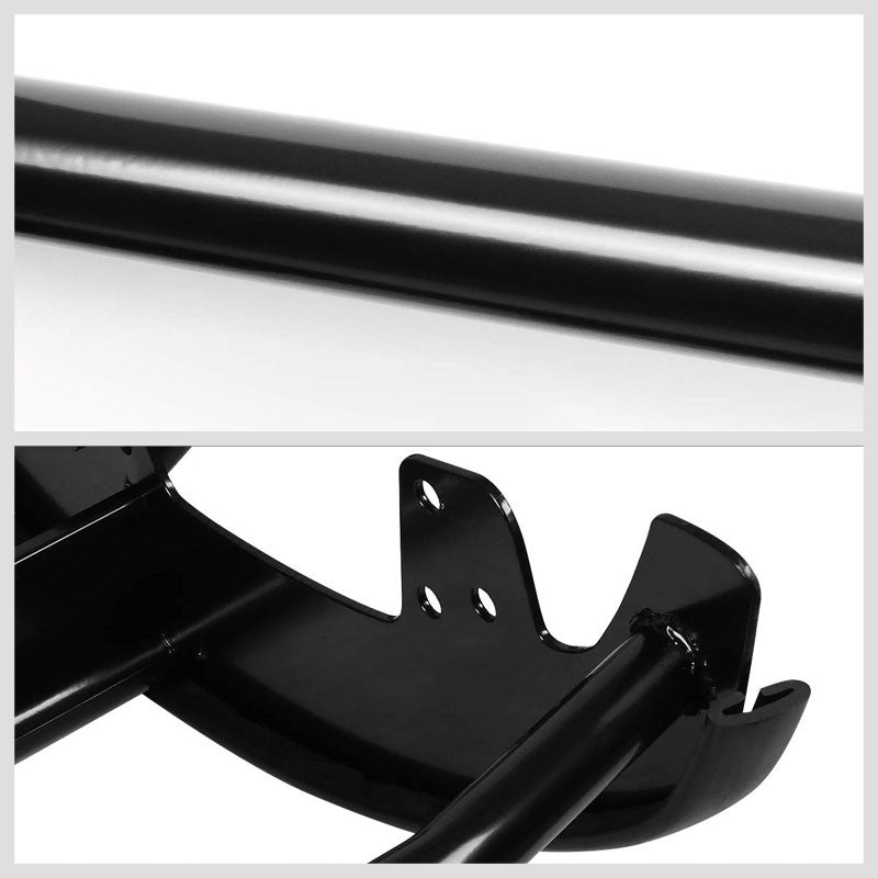 Black Mild Steel Full Front Grille Guard For 07-13 Chevrolet Silverado 1500 4.8L