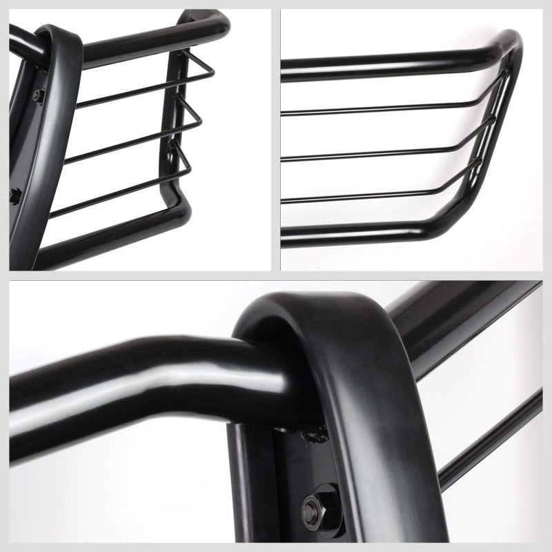 Black Mild Steel Full Front Grille Guard For 04-12 Chevrolet Colorado 2.8L/3.5L