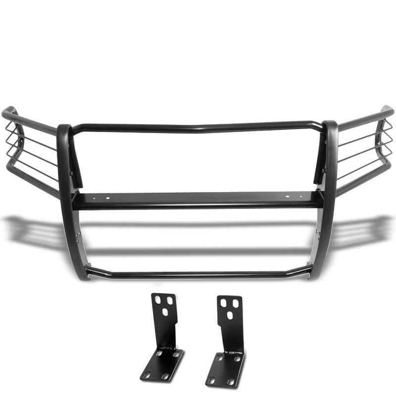 Black Mild Steel Full Front Grille Guard For 10-18 Ram 2500 4.7L/5.7L/6.4L/6.7L