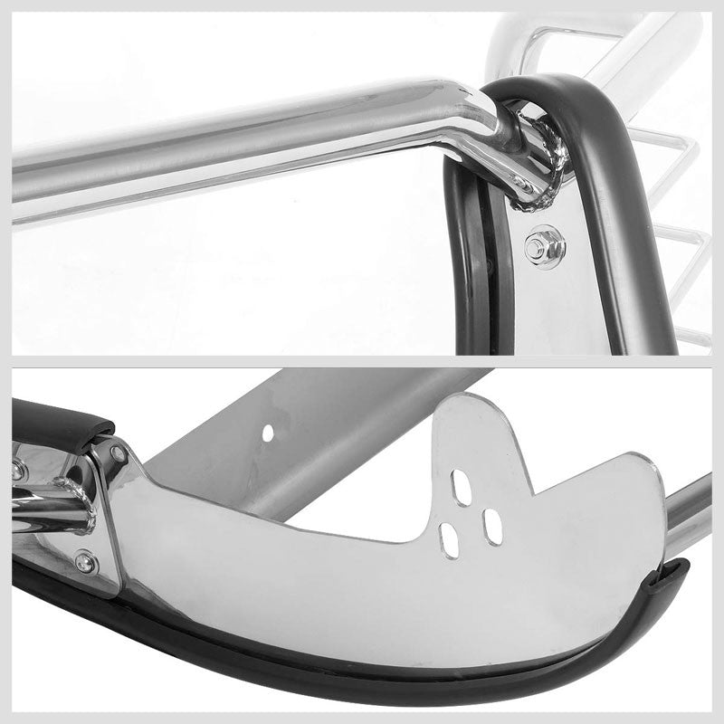 Metallic Mild Steel Full Front Bumper Grille Guard For 11-14 GMC Sierra 2500 HD