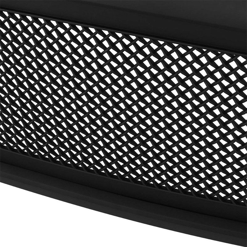Black Matte Diamond Mesh Style Front Replacement Grille For 09-12 Dodge Ram 1500