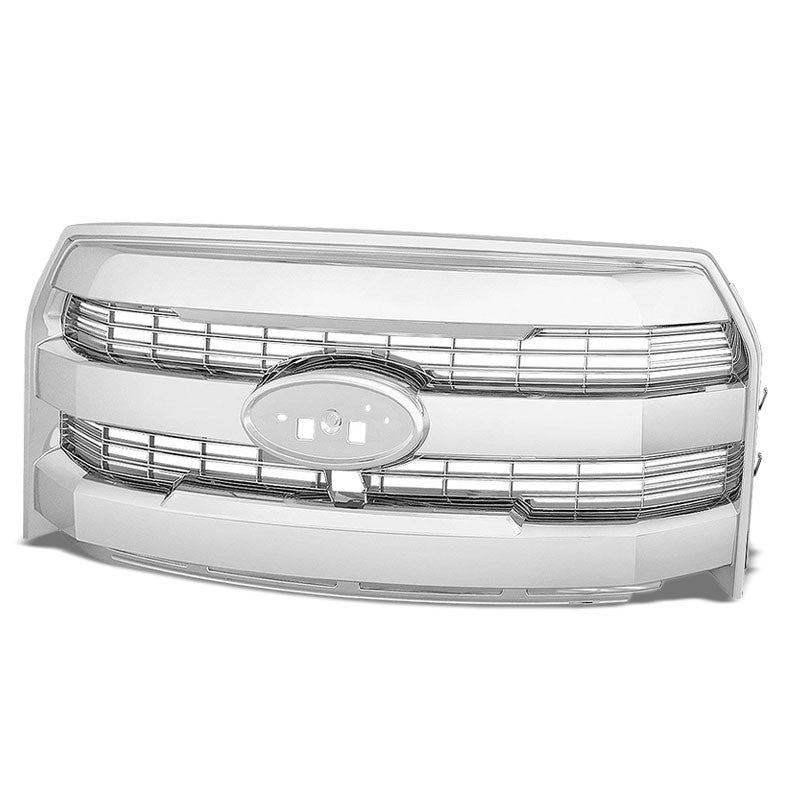 Chrome Vent Style Front Replacement Bumper Grille For 15-17 Ford F-150 V6/V8