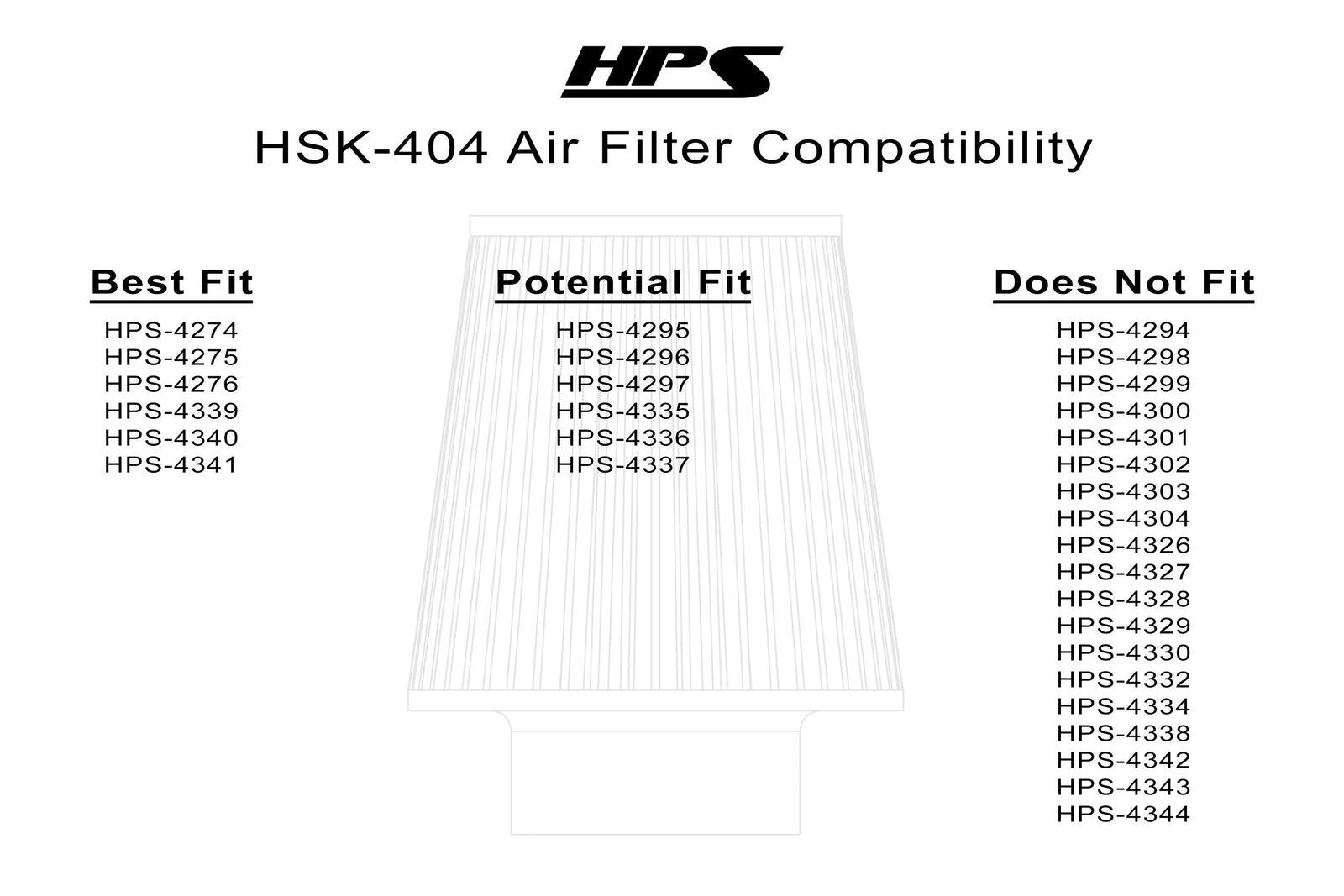 HPS Black Universal Aluminum "Half-Open"Intake Air Filter Heat Shield Kit
