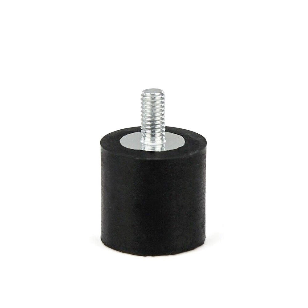 Anti Vibration Mount Isolator M6 Male/Female 1/2" Stud 1" Thick Rubber 1" DIA BFC-VM-M6-100-MF