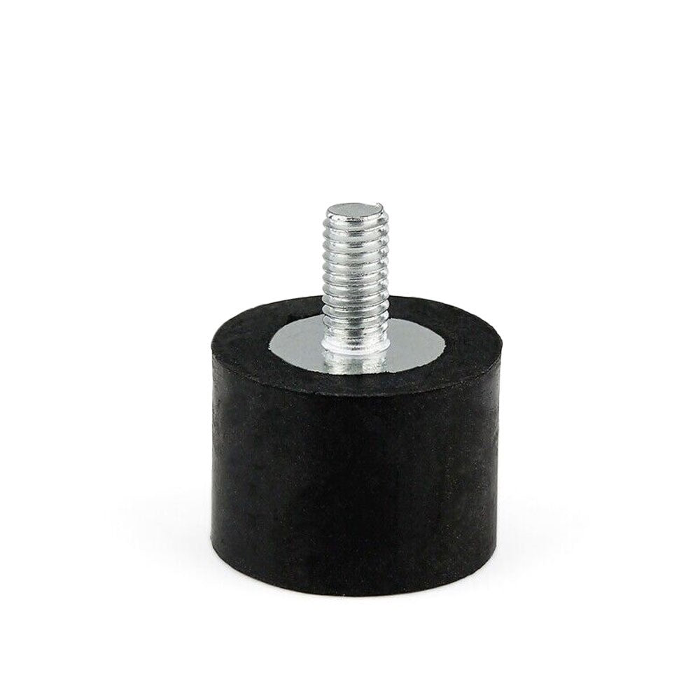 Anti Vibration Mount Isolator M6 Male/Female 3/4" Stud 1" Thick Rubber 1" DIA BFC-VM-M6-75-MF