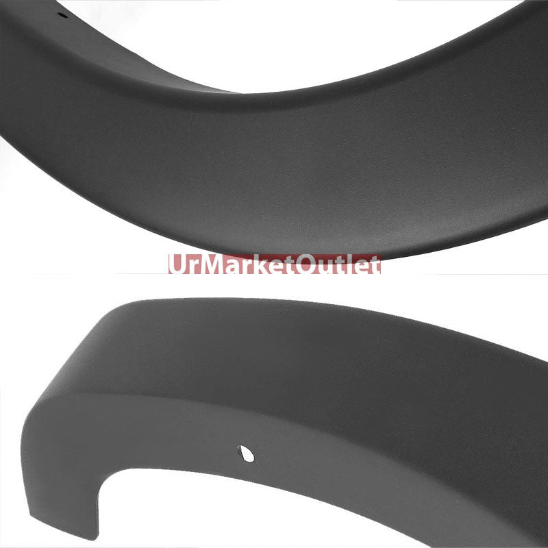 Matte Black ABS Bolt-On Wheel Fender Flares For 04-08 F-150 66"/67"/78"/96" Bed