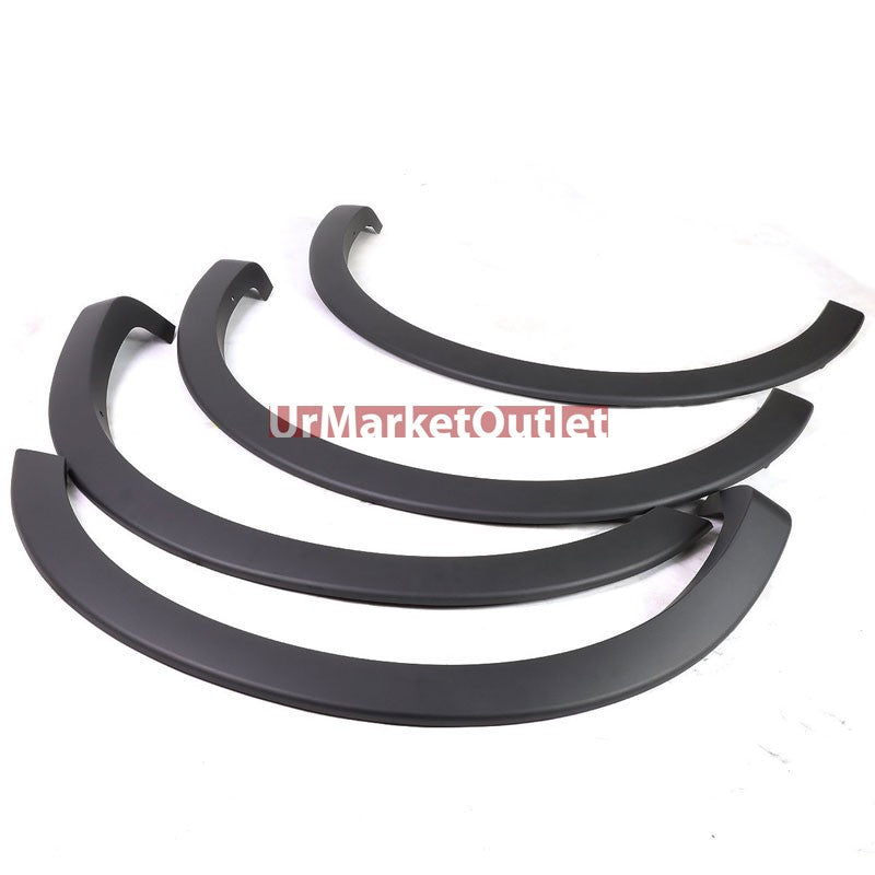 Matte Black ABS Bolt-On Wheel Fender Flares For 04-08 F-150 66"/67"/78"/96" Bed