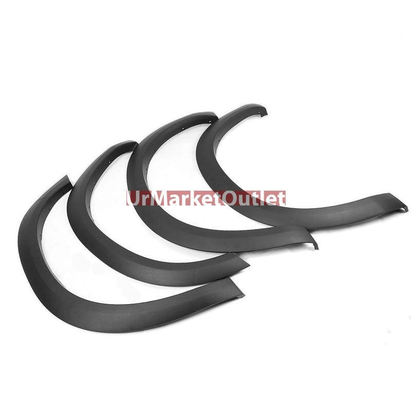 Matte Black ABS Bolt-On Wheel Fender Flares Guard For 09-17 Dodge Ram 1500
