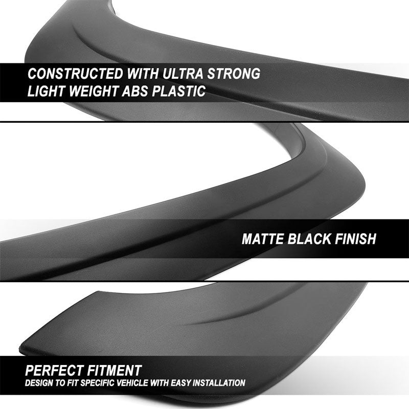 4PC Black Bolt-On Wheel Fender Flares Guard Cover For 07-14 Chevy Silverado