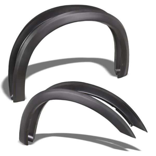 Black Satin Race Wheel Fender Flare Guard work with 99-04 F-250/F-350 Super Duty
