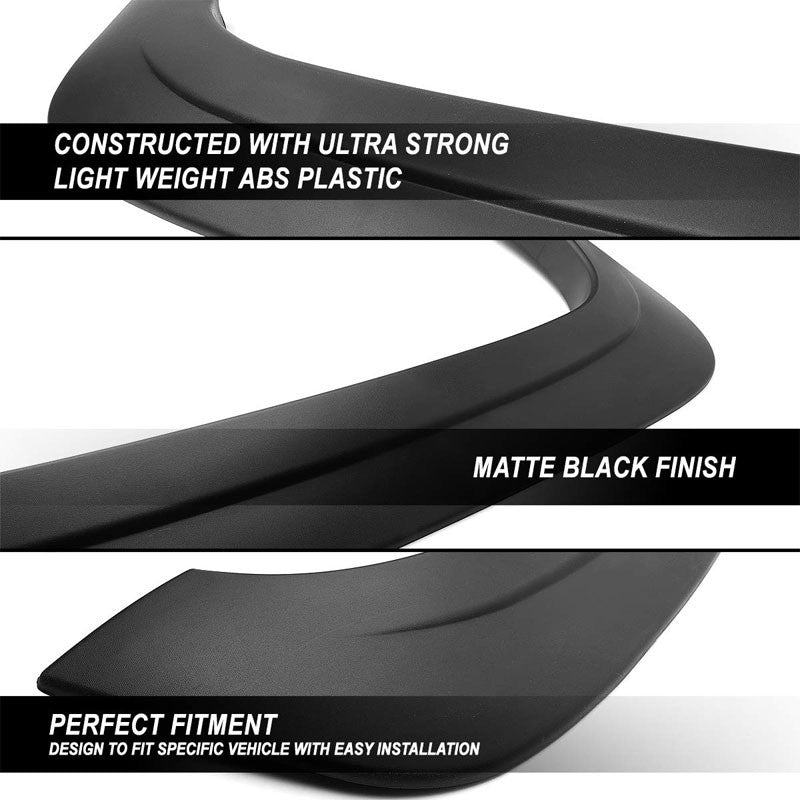4PC Matte Black Bolt-On Wheel Fender Flares Guard Cover For 10-18 Ram 2500 3500