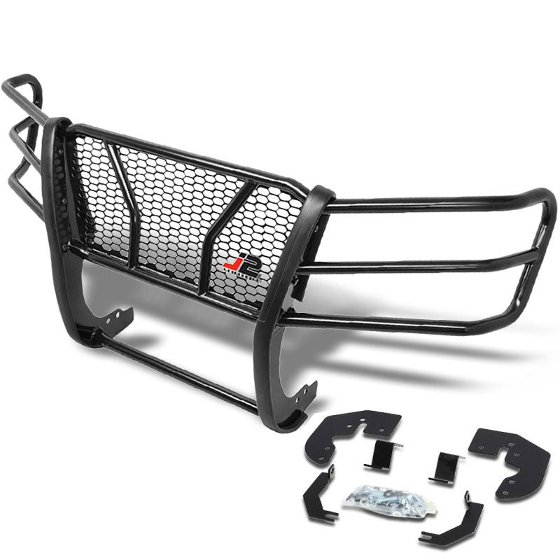 J2 Black Mild Steel Frame Full Front Grille Guard For 04-14 Chevrolet Colorado