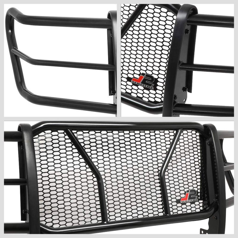J2 Black Mild Steel Full Front Grille Guard For 11-16 Ford F-250 Super Duty