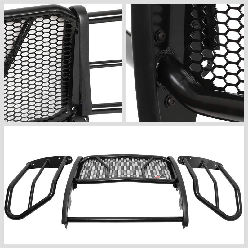 J2 Black Mild Steel Full Front Grille Guard For 11-16 Ford F-250 Super Duty