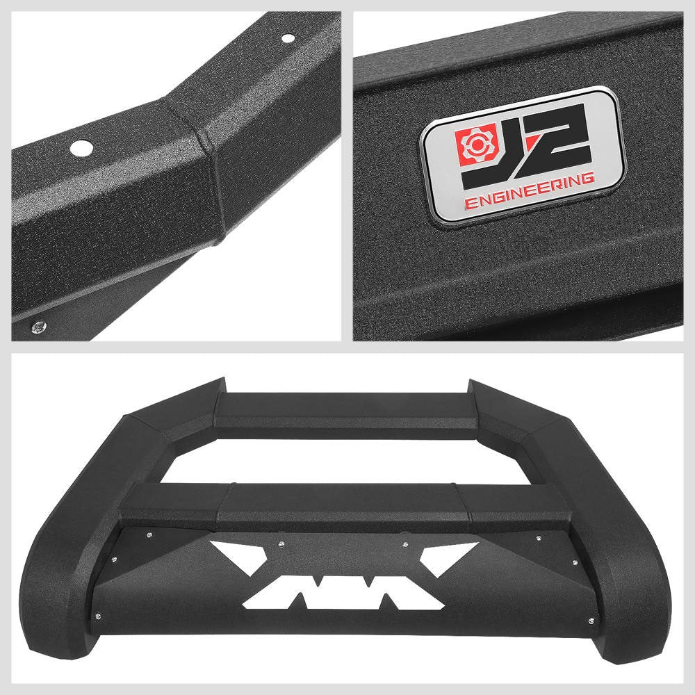 J2 Square Frame Bat Front Bumper Bull Bar Guard For 07-18 Chevy Silverado Sierra