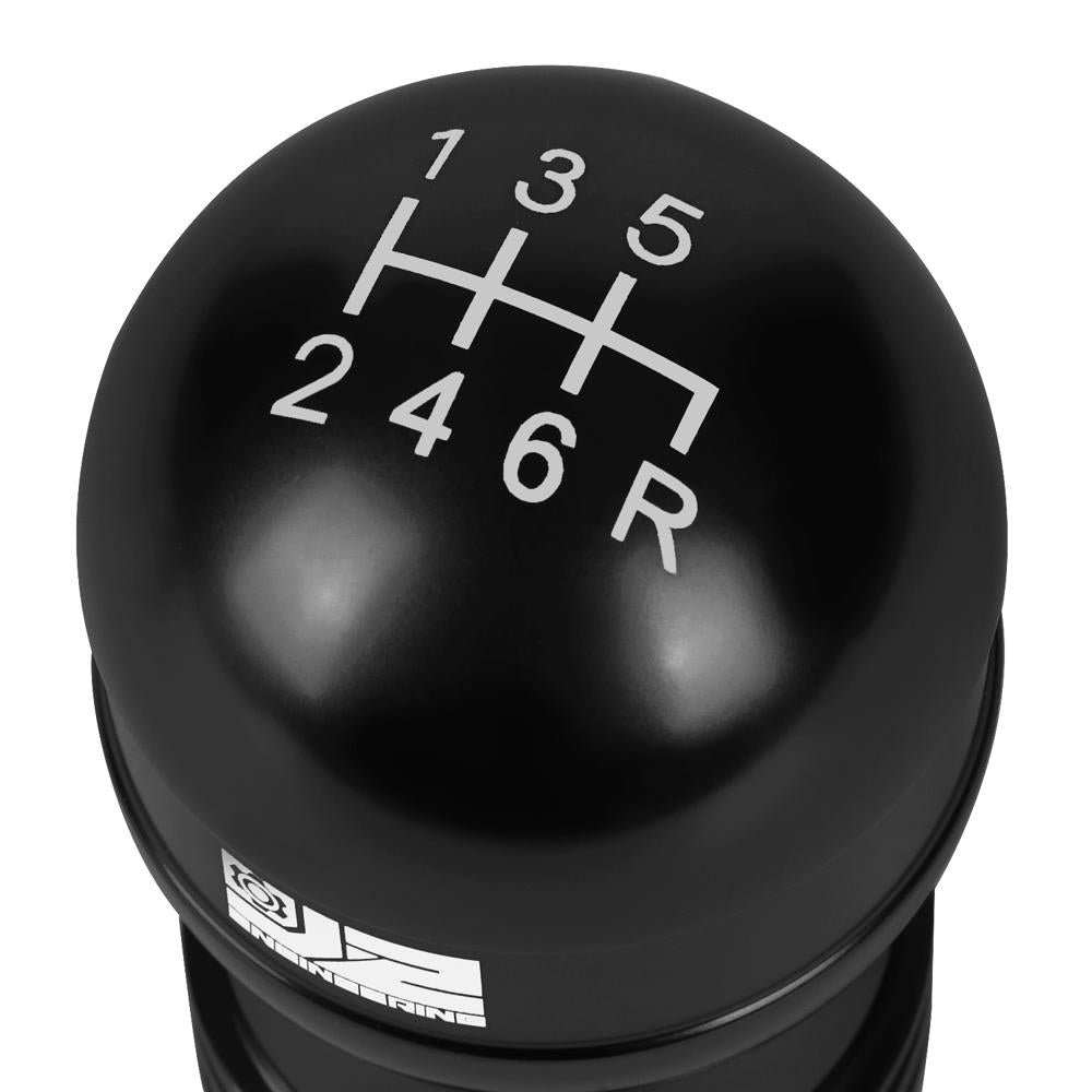 J2-SK-001-BK J2 Black (Teardrop Shape) For 6-Speed Manual Shift Knob (M8/M10/M12 Adapter)