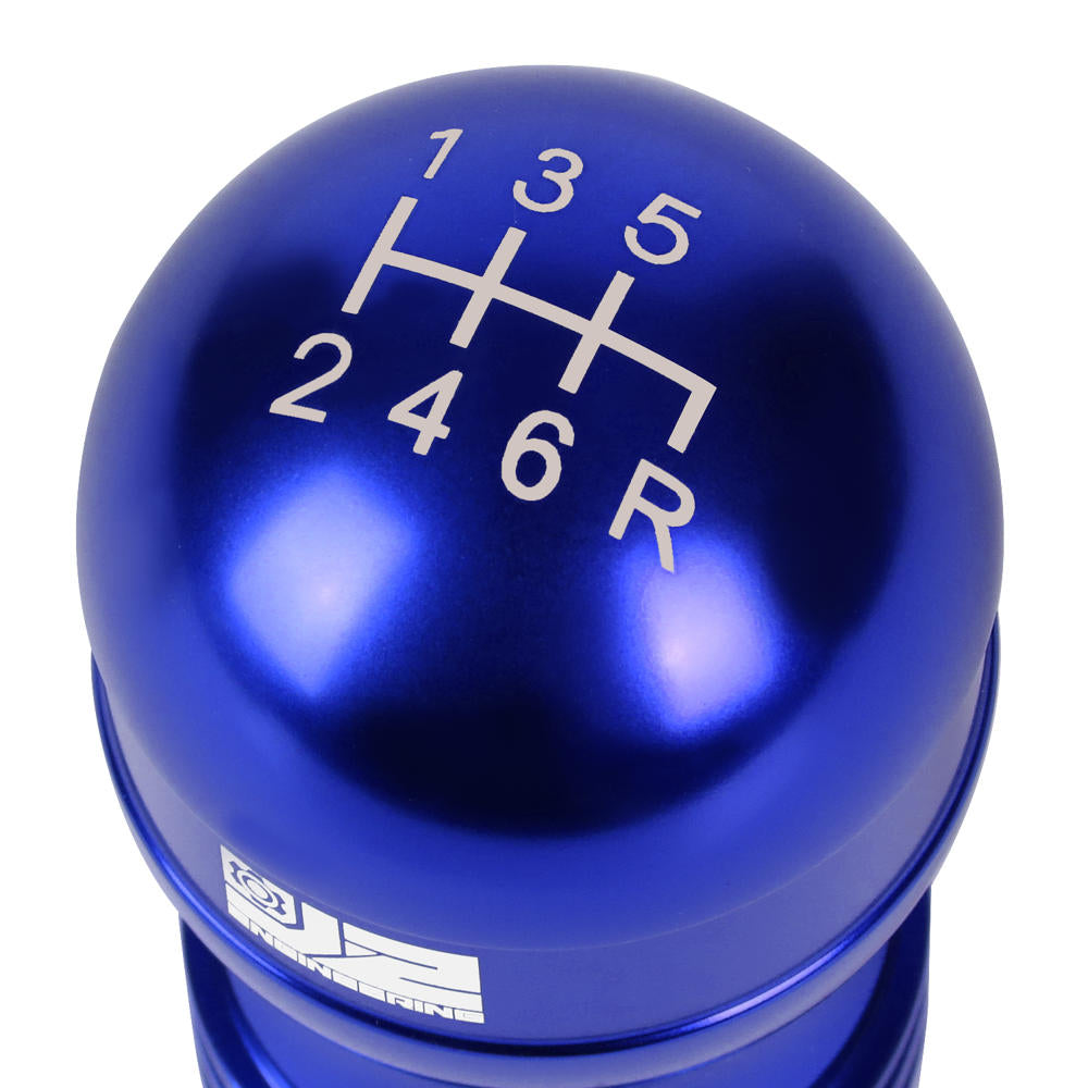 J2-SK-001-BL J2 Blue (Teardrop Shape) For 6-Speed Manual Shift Knob (M8/M10/M12 Adapter)