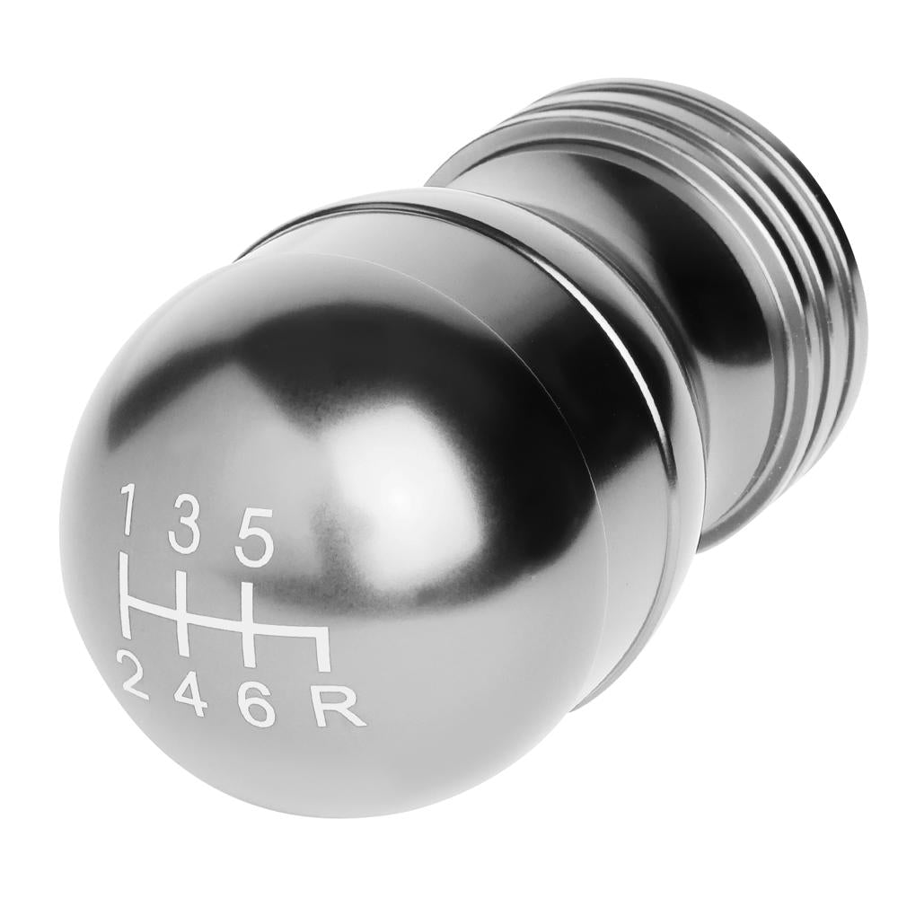 J2-SK-001-SL J2 Silver (Teardrop Shape) For 6-Speed Manual Shift Knob (M8/M10/M12 Adapter)