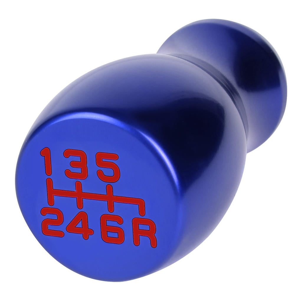 J2-SK-002-BL J2 Blue (Flat Top Teardrop) For 6-Speed Manual Shift Knob (M8/M10/M12 Adapter)