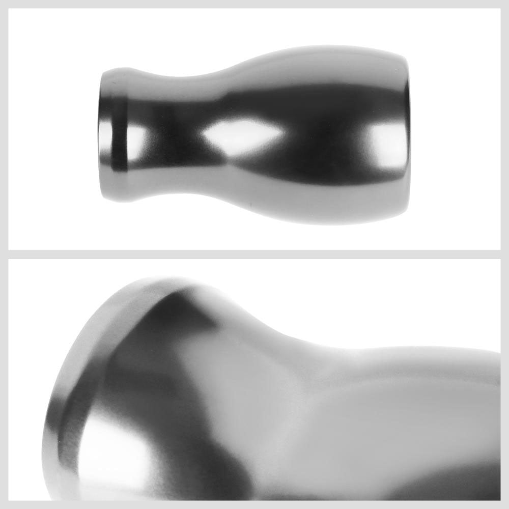 J2-SK-002-SL J2 Silver (Flat Top Teardrop) For 6-Speed Manual Shift Knob (M8/M10/M12 Adapter)