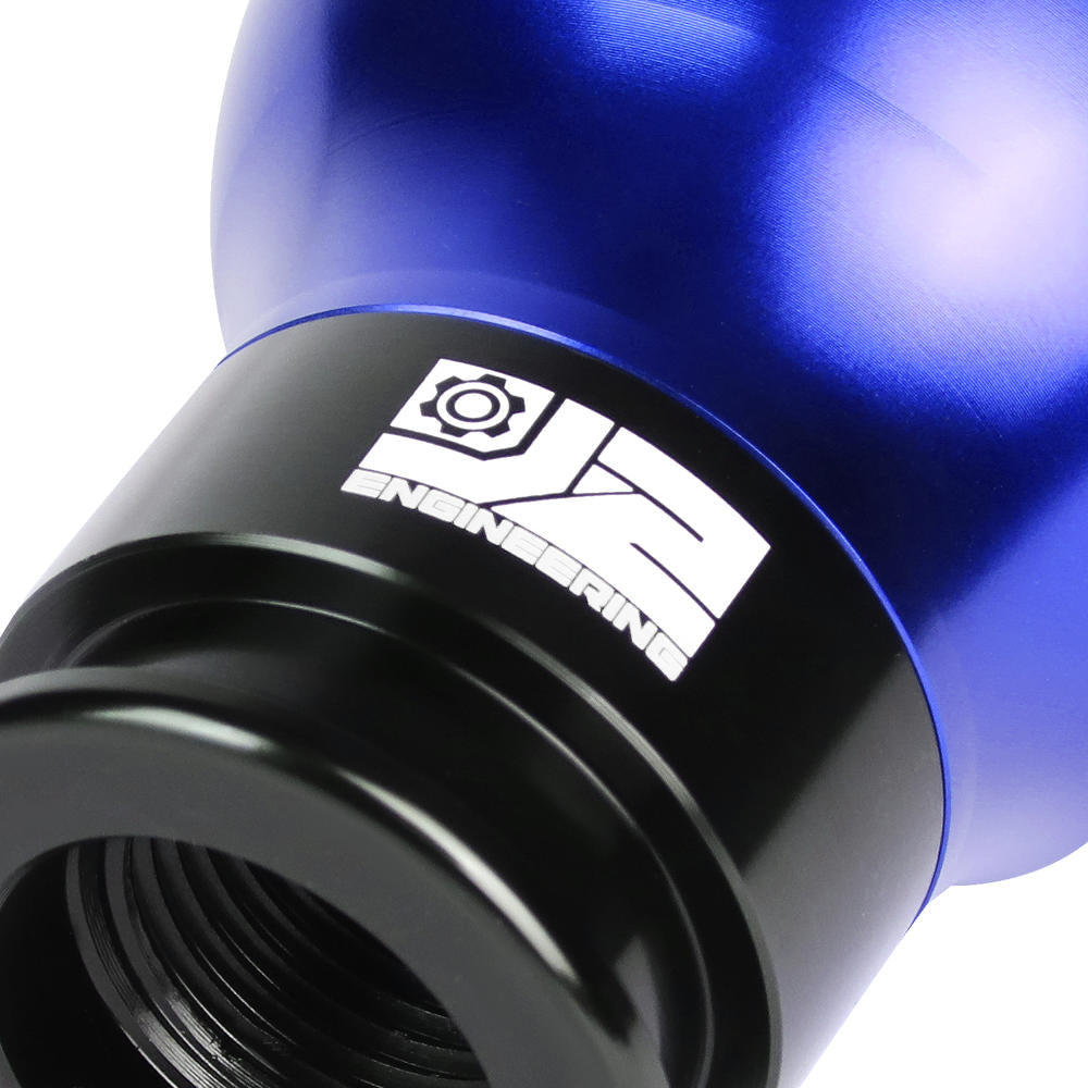 J2-SK-003-BL J2 Blue (Teardrop Shape Design) For 6-Speed MT Shift Knob (M8/M10/M12 Adapter)
