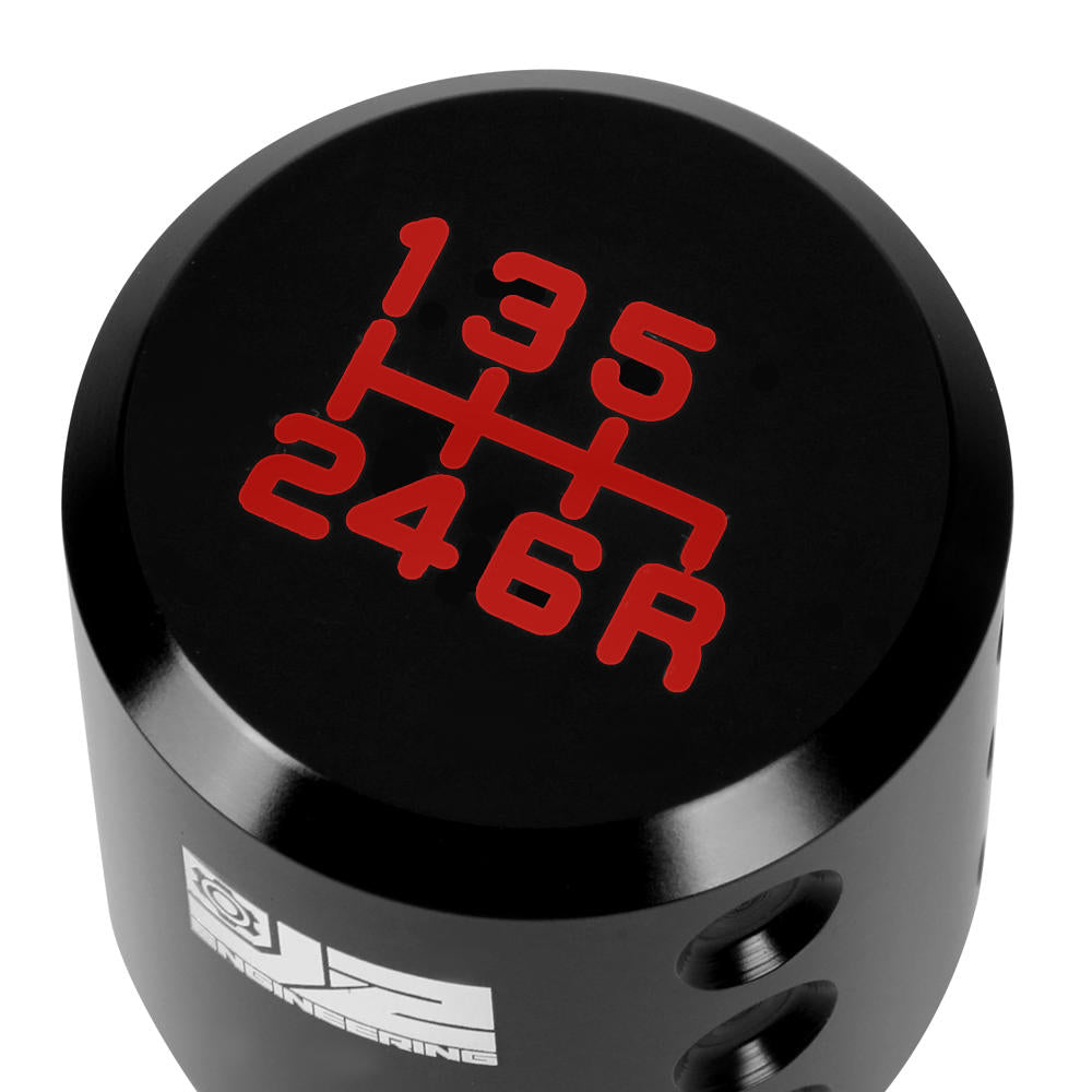 J2-SK-004-BK J2 Black (Goblet Style) For 6-Speed Manual Shift Knob (M8/M10/M12 Adapter)