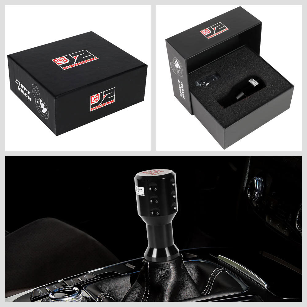 J2-SK-004-BK J2 Black (Goblet Style) For 6-Speed Manual Shift Knob (M8/M10/M12 Adapter)