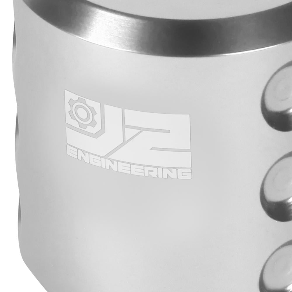 J2-SK-004-SL J2 Silver (Goblet Style) For 6-Speed Manual Shift Knob (M8/M10/M12 Adapter)