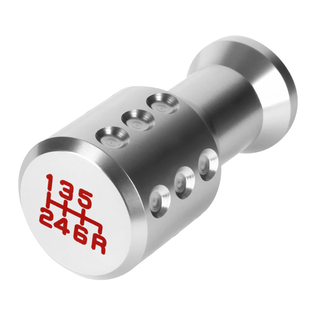 J2-SK-004-SL J2 Silver (Goblet Style) For 6-Speed Manual Shift Knob (M8/M10/M12 Adapter)