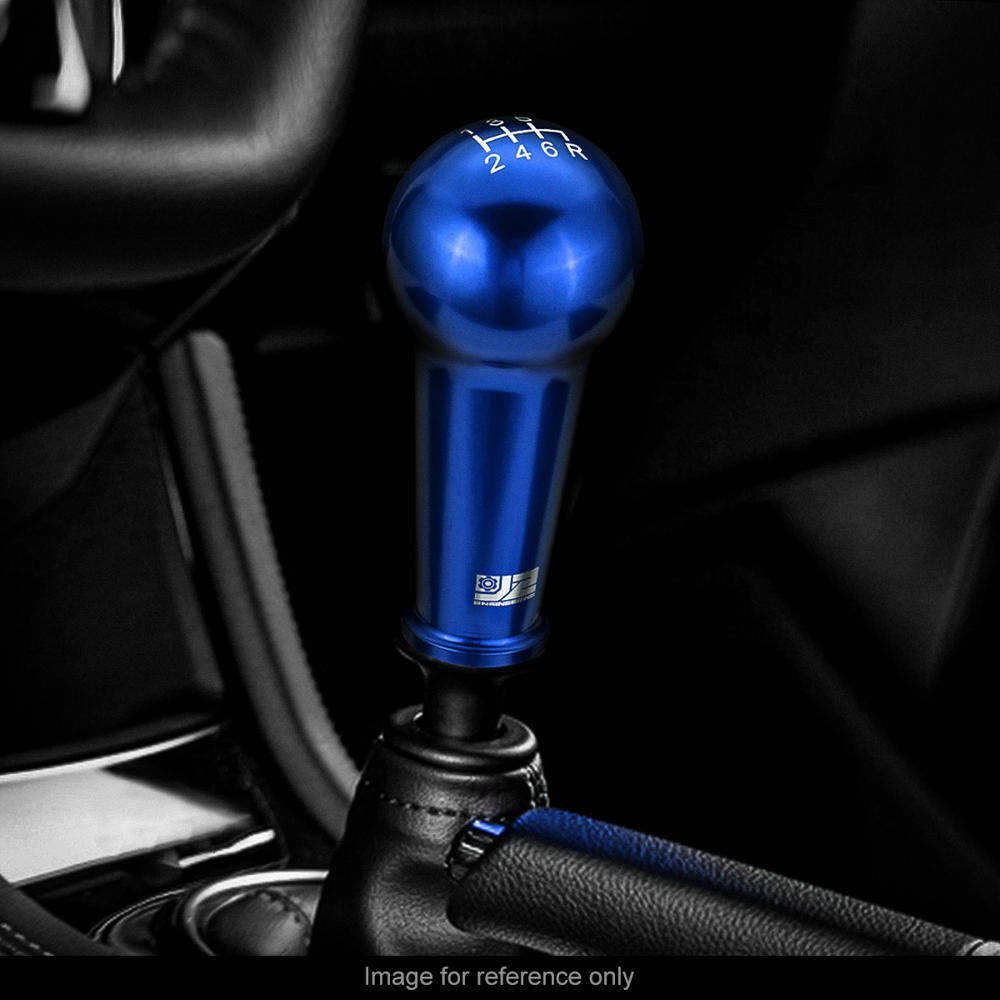 J2-SK-005-BL J2 Blue (Ball Teardrop Style) For 6-Speed Manual Shift Knob (M8/M10/M12 Adapter)